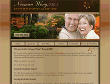 Tablet Screenshot of normanwongdds.com